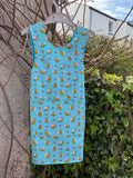 Child's Cross Back Apron (Bee Print)