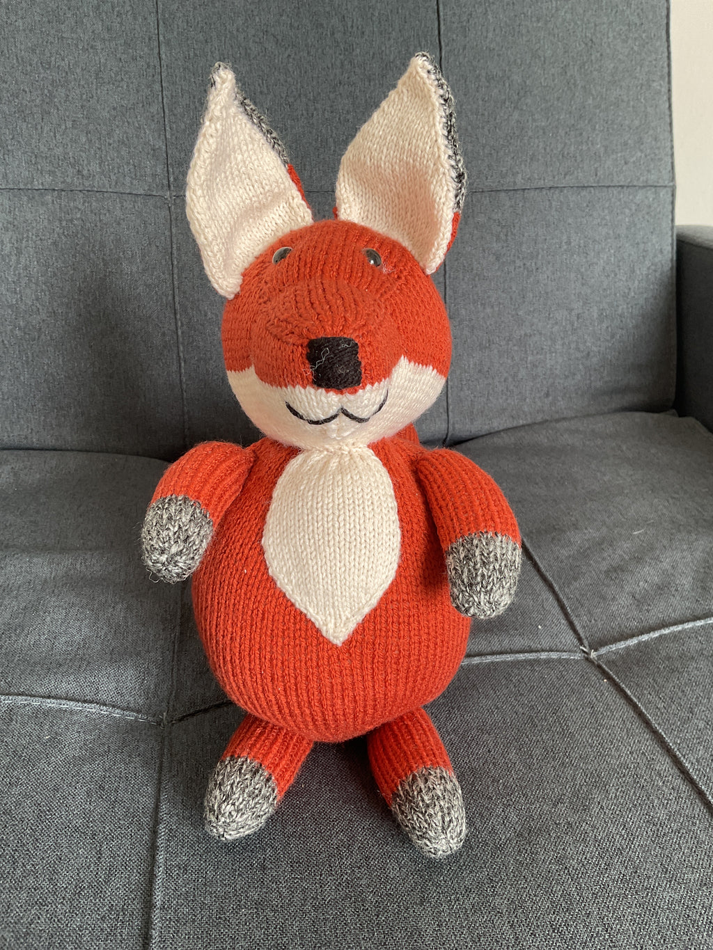 Hand knitted Fox