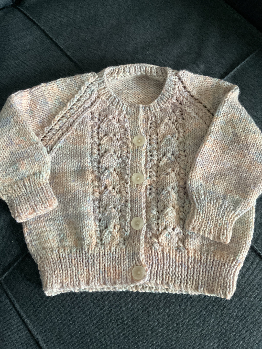 Round Neck Pattern Cardigan