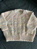 Round Neck Pattern Cardigan