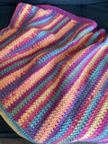 Multi-Colour Crochet Blanket