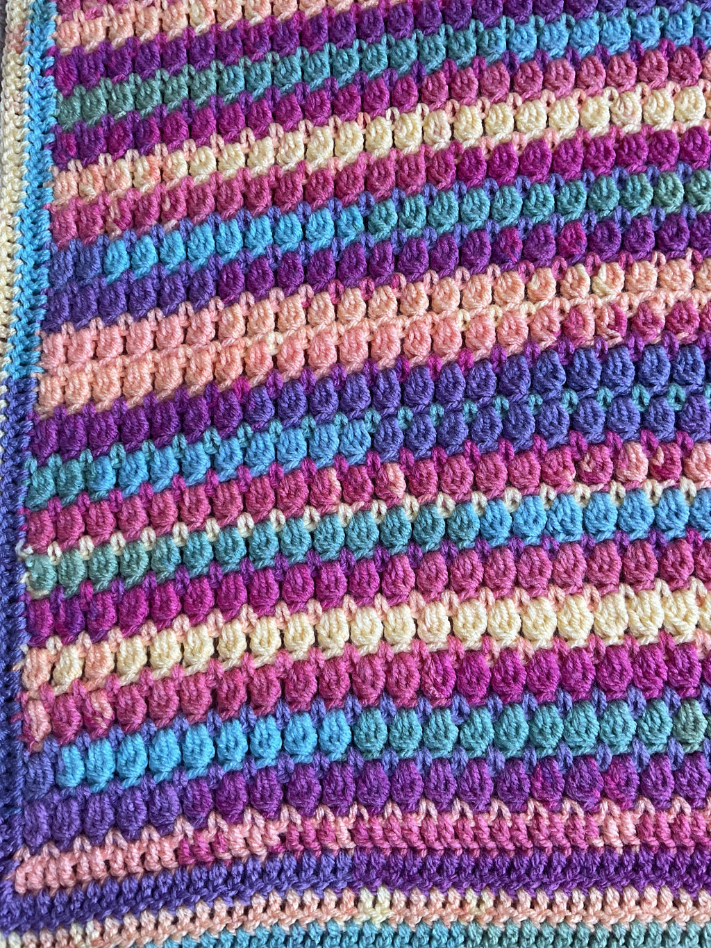 Multi-Colour Crochet Blanket