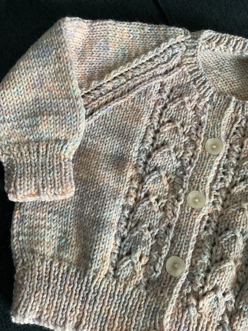 Round Neck Pattern Cardigan