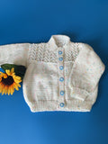 Round Neck Pattern Cardigan