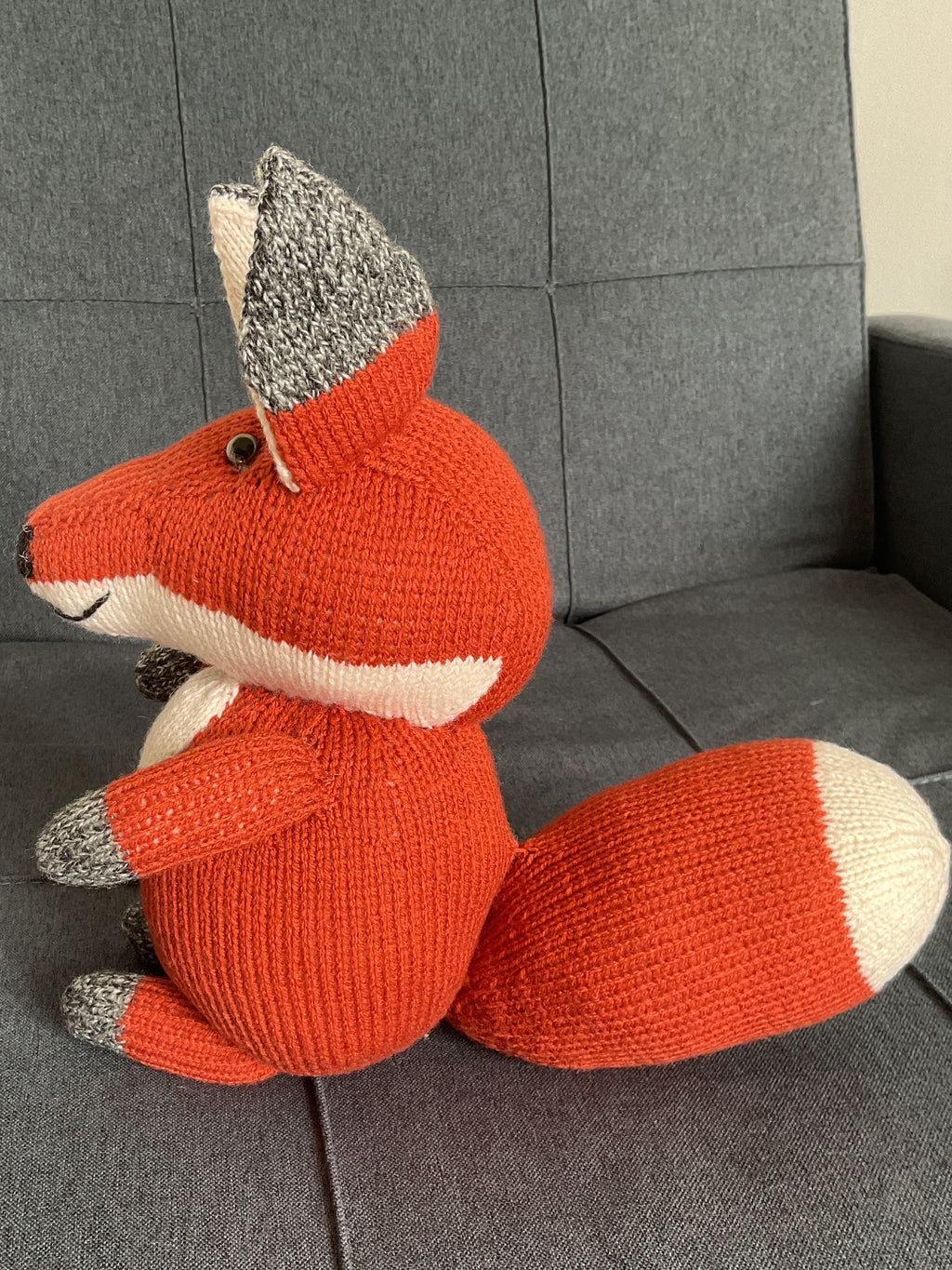 Hand knitted Fox