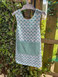 Child's Cross Back Apron (Blue Flower)
