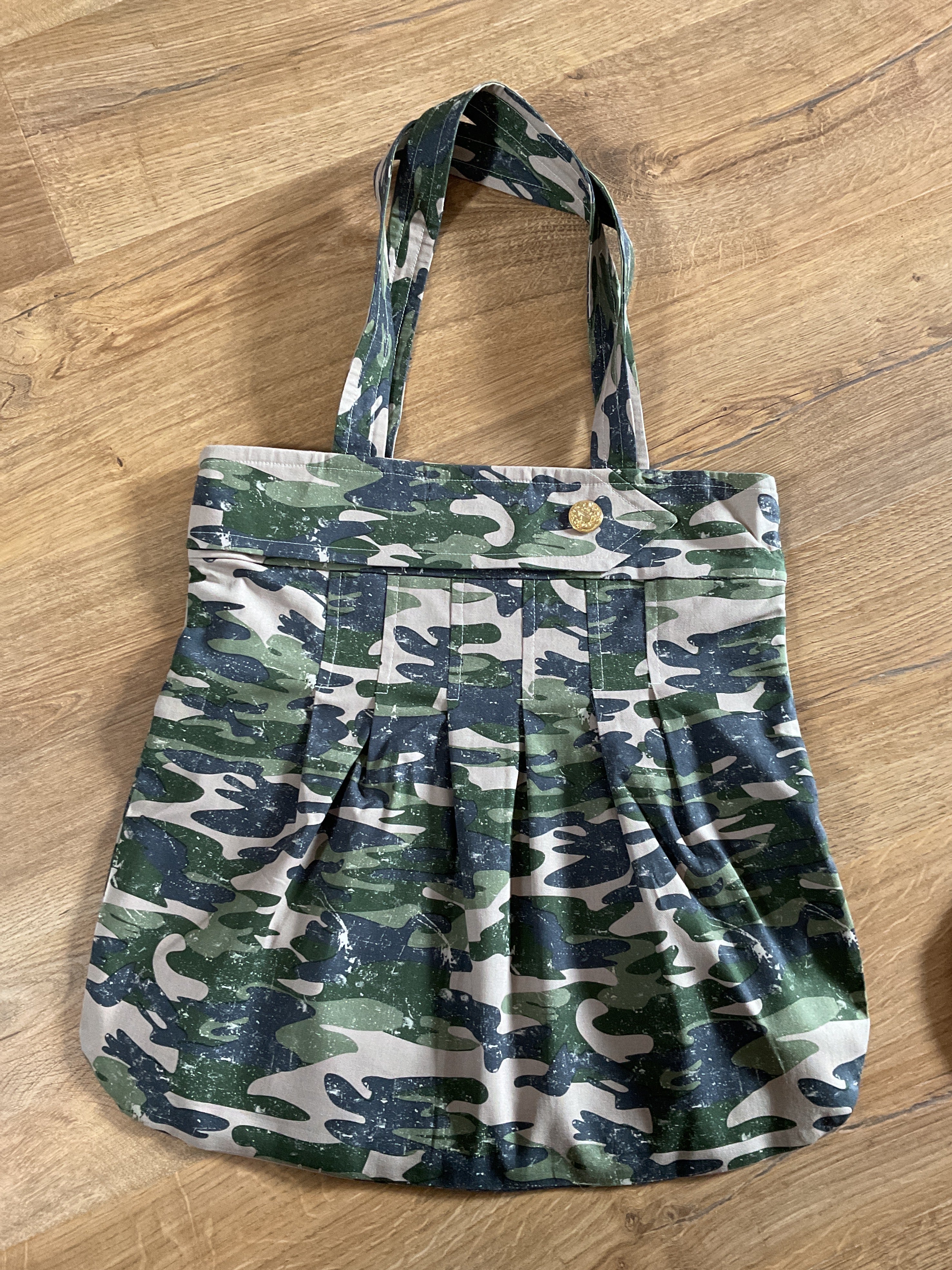 Camouflage Print Tote Bag