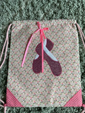 Ballet Shoes Drawstring Bag (Pink)