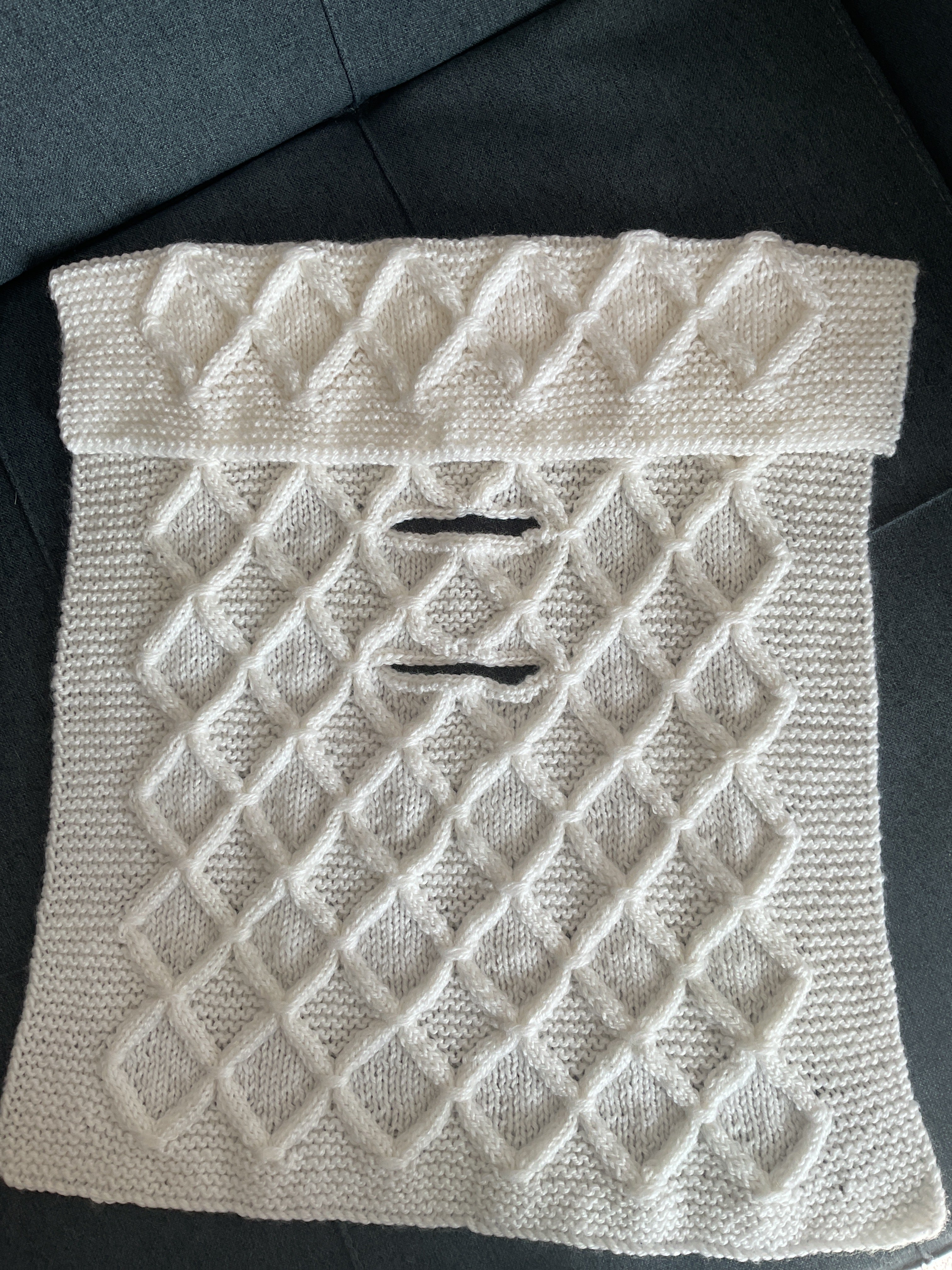 White Car and Buggy Seat Blanket
