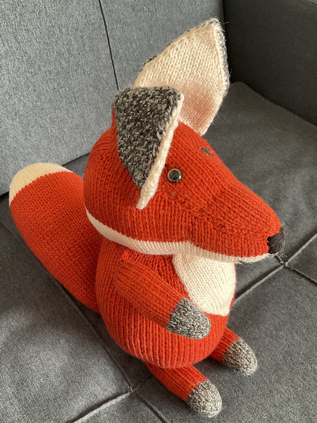 Hand knitted Fox