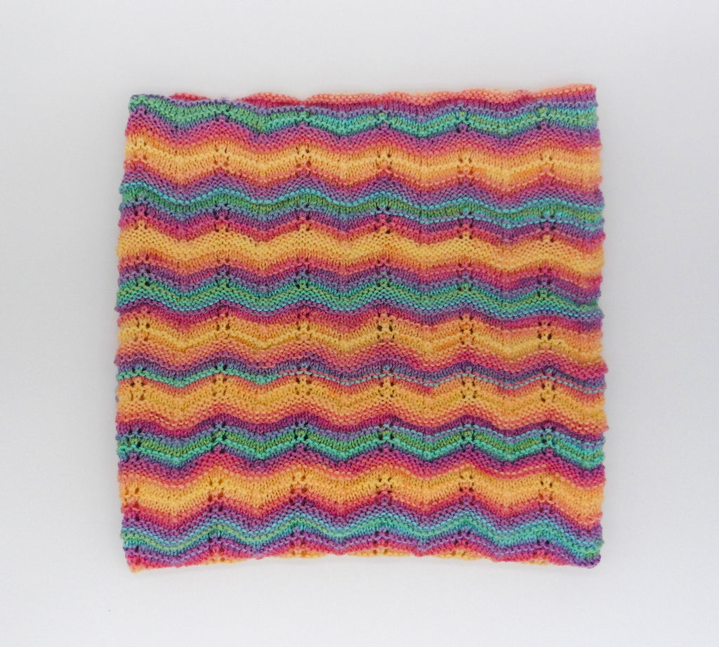 Multi-Coloured Fan Design Baby Blanket